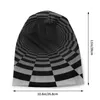 Berets preto branco vortex ilusão bonnet chapéu de malha moda goth outono inverno crânios gorros masculino feminino adulto quente boné