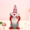 Valentine's Party Supplies Day Plüsch Gnome Dekoration Mr. Mrs Handgefertigte skandinavische Tomte Home Stufe Tablett Ornamente 1205 s