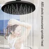 Bathroom Shower Heads BECOLA matte black shower head bathroom ABS plastic faucet fashion BLACK rainfall nozzle 231205