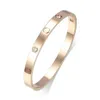 MOVE BRACELET Ladies Rose Gold Silver Lady Bangle Titanium Steel Screw Screwdriver Diamond302e