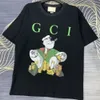 T-shirts Mens Brand Designer Tee 2023 Italian Letter Summer Tees T Shirt Classic Fashion Black White Men and Women qucci Short Sleeve Gucciism GG GC 15 S