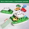 Bath Toys Mini Car Baby Shower Boat Carrying Toy Shower Boat Sprinkler Swimming Pool Children's Bathtub And Beach Birthday Gift 231204