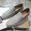 Scarpe per coppie Summer Walk Charms mocassini in pelle scamosciata impreziositi Mocassini Slip on casual in vera pelle Scarpe eleganti da uomo Calzature di fabbrica