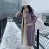 Femmes Fourrure Hiver Mode Femmes Faux Manteau Lâche Revers Corne Bouton Épais Chaud Peluche Élégant Cachemire Vêtements D'extérieur Décontracté Laine d'agneau