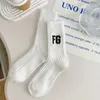 Calzini da uomo Trendy Brand Nebbia Filo spesso ricamato Ess High Street Rich Noble Fg Lettera Calzini a tubo medio sportivi in puro cotone ispessito da uomo e da donna Id8z