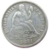 US Liberty Seated Dime 1881 P S Craft versilberte Kopiermünzen, Metallstempelherstellungsfabrik 2688