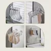 Hangers Racks Folding Drying Rack Transparent Clothes Hangers Non-punching Suction Cup Hook Wall Mount Underwear Socks Laundry Hangers 231205