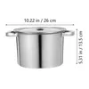 Double Boilers Ered Stockpot Stew Soup Boiling Pan Kitchen Cookware Saucepan Bucket Stainless Steel Steaming Cooking Household Drop De Dh8Ks