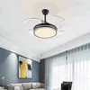 Nordic Fan Lampa 2023 Master Bedroom Restaurant Sufit Dom zintegrowany żyrandol Nowoczesne prostotę LED Pandent Light