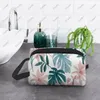 Cosmetic Bags Abstract Plant Leaves Bag Ladies Fashion Large Capacity Box Beauty Storage Wash