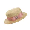 Kaps hattar lyx varumärke kvinnor och barn strå sol hattar mode bi sol sommarhatt för flickor lady handgjorda platt panama strandhatt party 231123