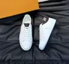 Biała skórzana sneaker Designer Męscy Casual Shoe Rivoli Rivoli Sneakers Run Away Shoe Suede Calf Guma luksusowa trampka Low Top Vintage Trener 38-45Box