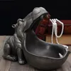 Estatua de hipopótamo decoración del hogar resina Artware escultura estatua decoración artículos diversos almacenamiento escritorio decoración accesorios ornamento T20261u