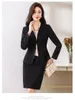 Abito a due pezzi Abiti da lavoro formali da donna con gonna e giacche Cappotto Stili OL Blazer professionali Set di abiti da carriera Femininos