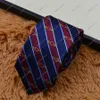 Cravatta da uomo di marca lettere cravatta di seta designer di lusso formale magro jacquard festa di nozze affari tessuto moda design a strisce cravatta