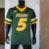 2021 Ny NCAA College NDSU North Dakota State Bison Jersey Trey Lance Football Jerseys Size S-3XL