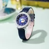 ساعة Wristwatches Women's Watch Wandering Earth Night Night Starry Sky Fashion Women Clock Diamonds Waterproof Ladies Quartz Relogio