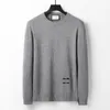 Menströjor Designer Man Jumper High Neck Lapel Wool Hoodie Pullover Turtleneck Sweatshirts Knits Topps Man Sweater