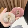 Hair Accessories Fixed Clip Wome Claw Solid Color Autumn And Winter Plush Small Hairpin Child Headwear Korean Style