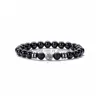 Perlé 8mm noir mat perle bracelet hématite opale tigres oeil pierre élasticité pour femmes hommes bijoux livraison directe bracelets Dh5Kb