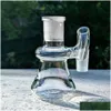 Accessori Mini raccoglicenere in vetro a secco 14mm Narghilè Bong Raccoglitori d'acqua Trasparente Bubbler Ashcatcher 45 Consegna a goccia da 90 gradi Giardino domestico Dhyto