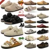 Designer chinelos pele tamanco boston tamancos Birks Sandálias Arizonas Mayari Gizehs Head Pull Cork Leather Moafers Mulheres Homens Plate-forme Plataforma Slides Tamancos Flip Flops