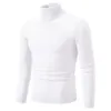 男性2023冬の新しいシンプルなソリッドカラーファッションメンズカジュアルハイネックアンダーレイセーター158
