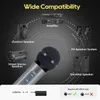 Microphones Handheld Dynamic Sound Effect Wireless Microphone with Rechargeable battery Volume Echo Control 100ft Range for Party Karaoke 231204