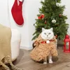 Abbigliamento per cani Natale peluche Alce Abito invernale caldo Abbigliamento per animali domestici Mantello per gatti Cappotto addensato Mantello stile autunno e inverno 231205