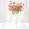 Dekoratif çiçekler 12 adet ofis el yapay çiçek simülasyon süslemesi
