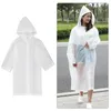 Regenjassen 1pc Doffe Poolse Regenjas EVA Regenponcho Herbruikbare Regendichte Jas Volwassen Siamese Regenkleding Voor Buiten