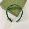 Bandeau de créateur de luxe lettres bandeaux polychromatiques pour femmes bandes de cheveux boho antidérapantes cadeau de noël