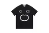 Designerskie koszulki męskie czarno -białe kolor alphabet luksusowa marka Crewneck krótki rękaw para miękka 100% bawełniana streetwear street Hip Hop plus 3xl#98