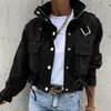 レディースジャケットウィンタージャケット女性2023ストリートウェア長袖トップボンバートレンド製品衣類コートショートツールスタイルコート