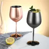 Wine Glasses 2pcs Stainless Steel Wine Glasses SingleWalled Insulated Unbreakable Goblets Metal Stemmed Tumblers RE 231205