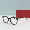 modeoptiska solglasögon ramar för kvinnor och män 0368 stil runda enkelt i design kan göra prescriton glas retro glasögon khaki glasögon klar lins med logotyp