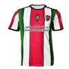 Homens camisetas 2024 Palestino Futebol Jerseys Palestina Seleção Nacional Jimenez Benitez Cortes Home Vermelho Branco Away Preto Manga Curta Oelp