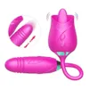 Seksspeeltje Massager Vrouwelijke vibrator Power Clitorisstimulator Speelgoeddildo Rose G-spot Tepel voor dames