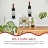 Kitchen Storage 3 Pcs Wall Mounted Rack Display Shelf Home Hanging Holder Iron Modern Single Bottle Stand