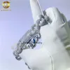 armband ketting mossanite aangepaste vergulde Iced Out Sier Infinity 15Mm diamanten ketting Moissanite Cubaanse schakelarmband