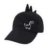 Ball Caps Kinderhoed Cartoon Dinosaurus Print Baseball Cap Heren- en damesbaby's Effen kleur