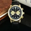 Tasarımcı Hamilton Watch Men Chronograph Saatler Tüm Dial Work Reloj Menwatch Yüksek Kaliteli Kuvars Uhren Paslanmaz Çelik Kayış Tarih Montre Hamilton Keya