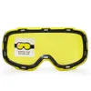 Ski Goggles Oryginalny żółty obiektyw magnetyczny dla gogli narciarskich GOG-2181 anty-Fog UV400 Szklanki śniegowe gogle nocne soczewki narciarskie 231205