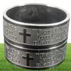 50pcs Etch Band Lords Preghiera per Conosco i piani ... Jeremiah 2911 Anelli in acciaio inossidabile biblico inglese Gioielli all'ingrosso Lotto 6351268