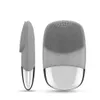 Vibração escova de limpeza facial mini silicone elétrico sonic limpador ipx7 à prova dwaterproof água removedor cravo massagem facial whole257z