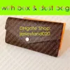 M60531 Sarah Wallet Designer Womens Envelope Flap Emilie Josephine Wallet Key Card Coin Holder Purse Mini Pochette Accessoires POU261I