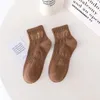Mode bomullsstrumpor Designer Digital Casual Socks Men's Women's Sports Cotton Socks med lådor