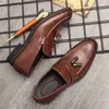 GAI Dress Casual Breathable Leather Loafers Business Office Shoes for Men Driving Moccasins Comfortable Slip on Tassel Shoe 231204