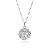 Colliers en argent sterling cristal à des éléments Twarovski S925 Collier pendentif à balle en argent