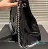 2023 Designer handbag Large capacity Tote bag Black Chain bag Shopping bag Diamond check